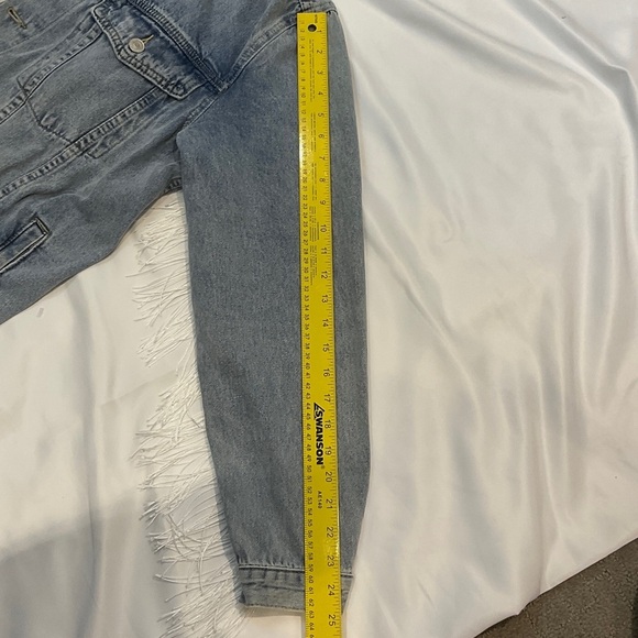 Denim Jacket with Fringe O/S Boho - Picture 9 of 13